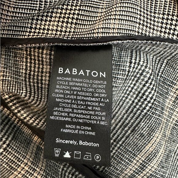 Babaton Power Blazer - gray plaid - Picture 6 of 7